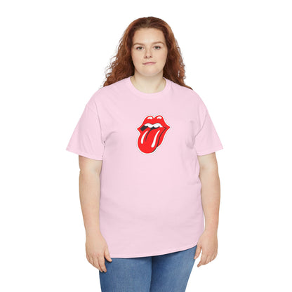 Rock Retro Red Tongue and Lips Graphic Tee