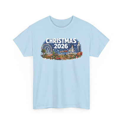 Christmas 2026 Holiday Tee — Festive Winter Village Graphic T-Shirt