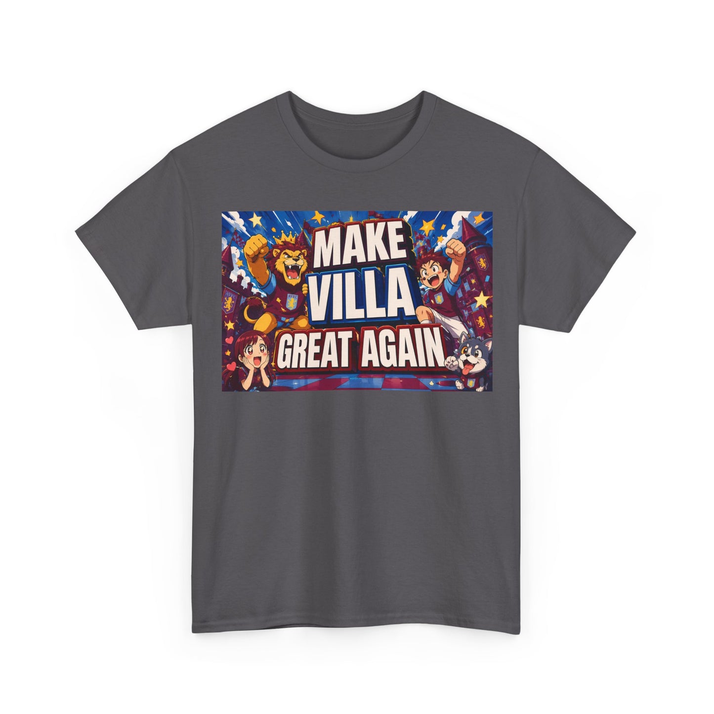 Aston VIlla Make Villa Great Again T-Shirt — Funny Political Parody Tee
