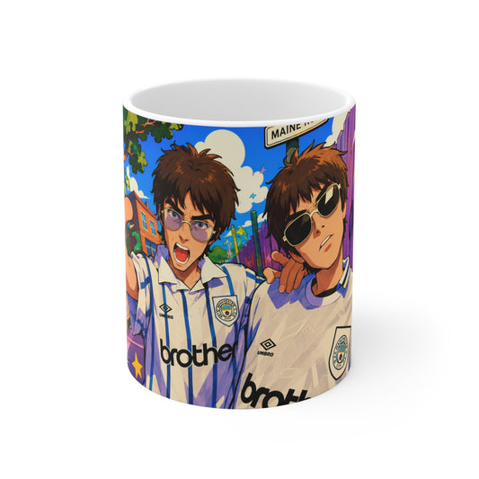 Oasis Noel & Liam Anime Ceramic Coffee Cup