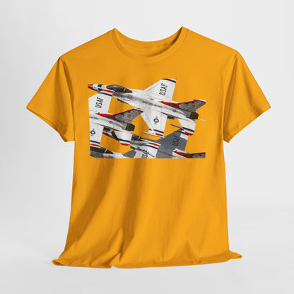 Thunderbirds Jet Formation T‑Shirt — Military Aviation Fighter Jets Tee