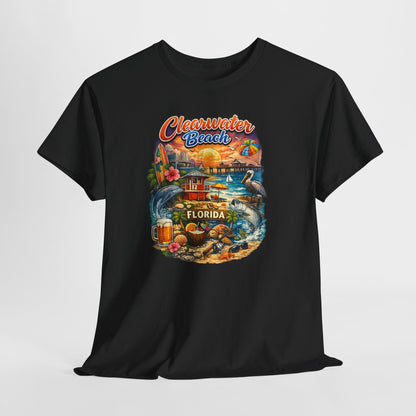 Clearwater Beach Florida Vintage Vacation T-Shirt