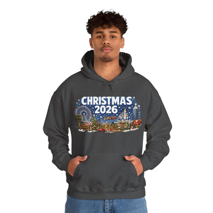 Christmas 2026 Holiday Hoodie — Festive Winter Village Sweatshirt