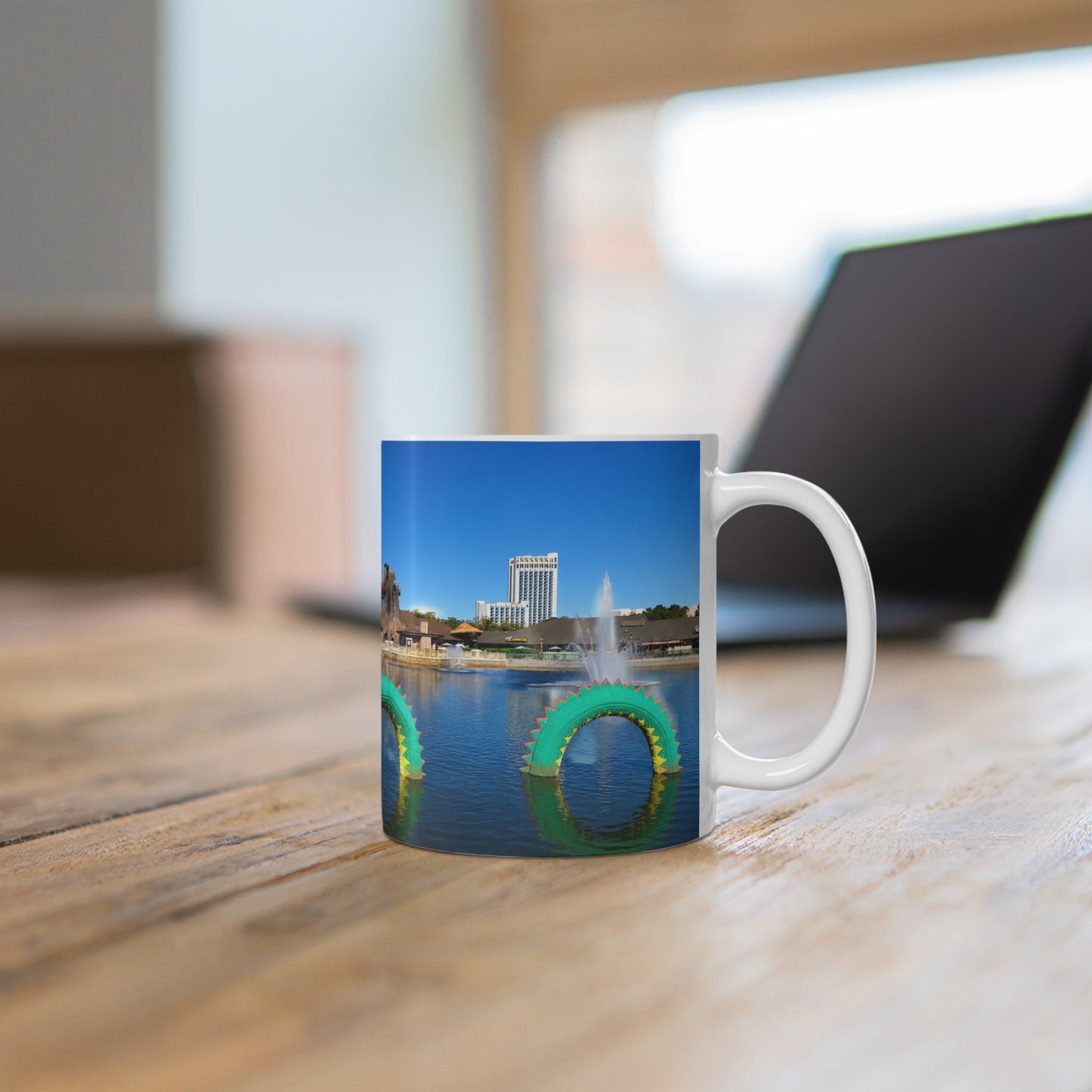 Disney Springs Dragon Ceramic Mug – Scenic Waterfront 11oz/15oz Coffee Cup