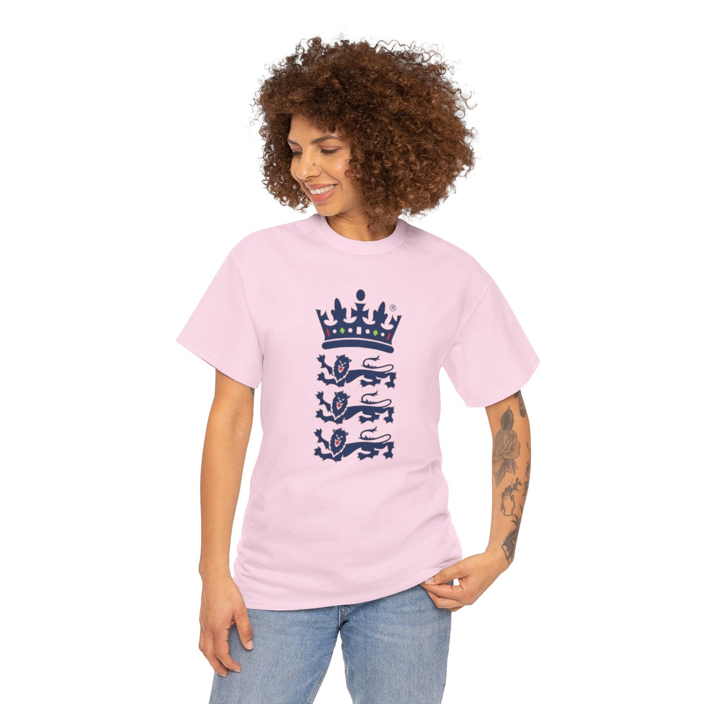 English Cricket T-Shirt — Vintage Cricket Crest Tee