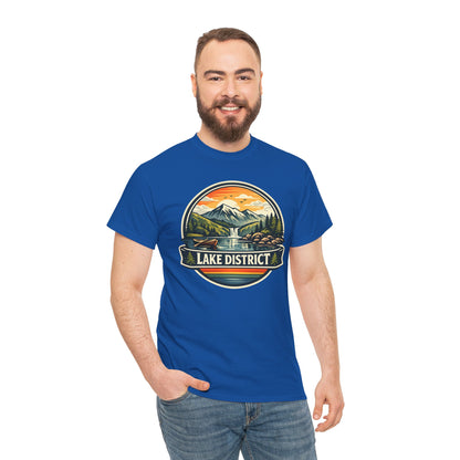 Lake District Graphic Tee — Scenic Mountain & Lake Camping Shirt