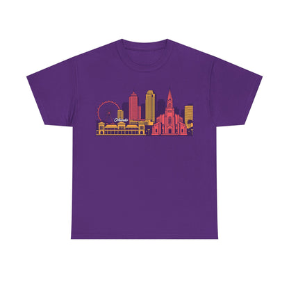 Orlando City Skyline T-Shirt — Colorful Urban Landmark Graphic Tee