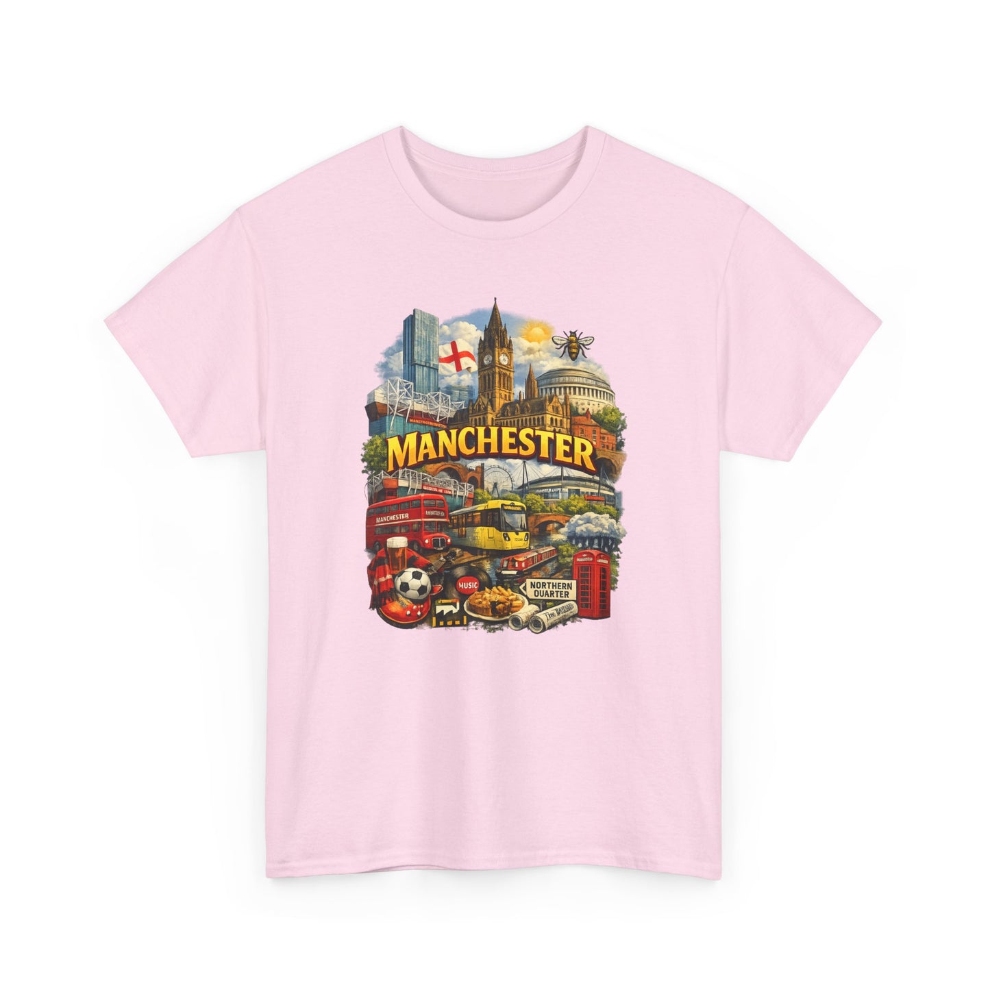 Manchester Skyline Collage T-Shirt