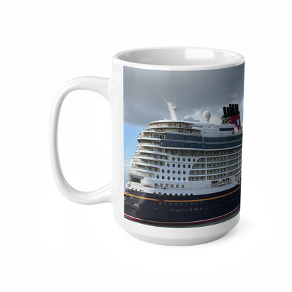 Disney Cruise Ship Coffee Mug — Panoramic Oceanliner Photo Mug (11oz & 15oz)