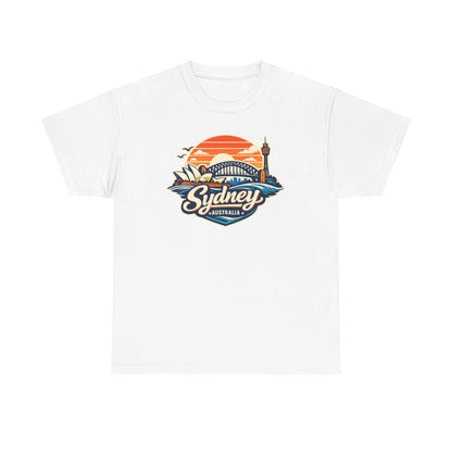 Sydney Australia Sunset Tee — Vintage Coastal Travel T‑Shirt