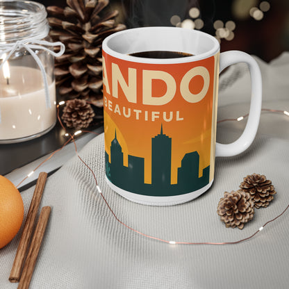 Orlando Skyline Coffee Mug – The City Beautiful Retro Ceramic Mug (11oz & 15oz)