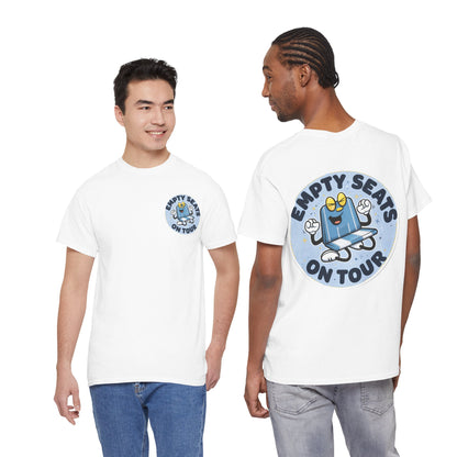 Manchester City T-Shirt — 'Empty Blue Seats On Tour' Retro Skate Graphic Tee