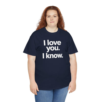 I Love You I Know Saying T‑Shirt from Star Wars