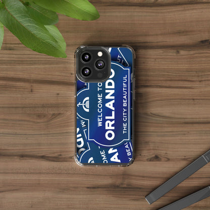 Orlando Clear Phone Case — "Welcome to Orlando" City Sign Design