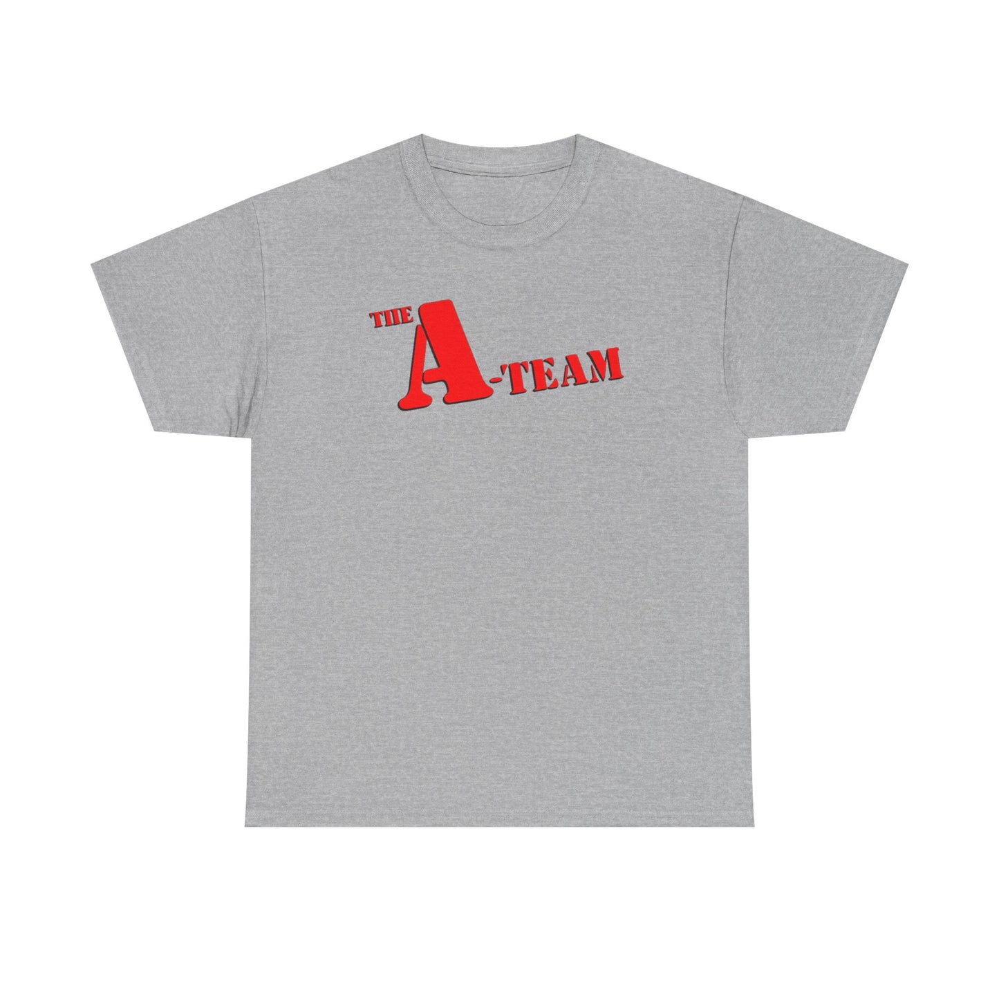 A-Team Graphic Tee — Retro Red Logo Vintage Crew T-Shirt