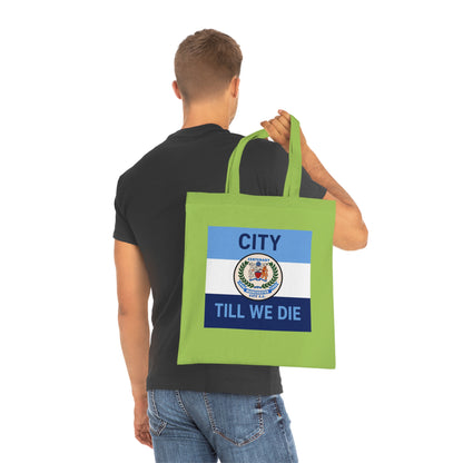 City Till We Die Cotton Tote - Football Fan Flag Tote Bag