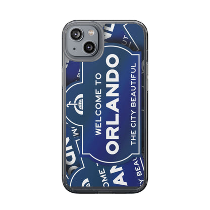 Orlando Clear Phone Case — "Welcome to Orlando" City Sign Design