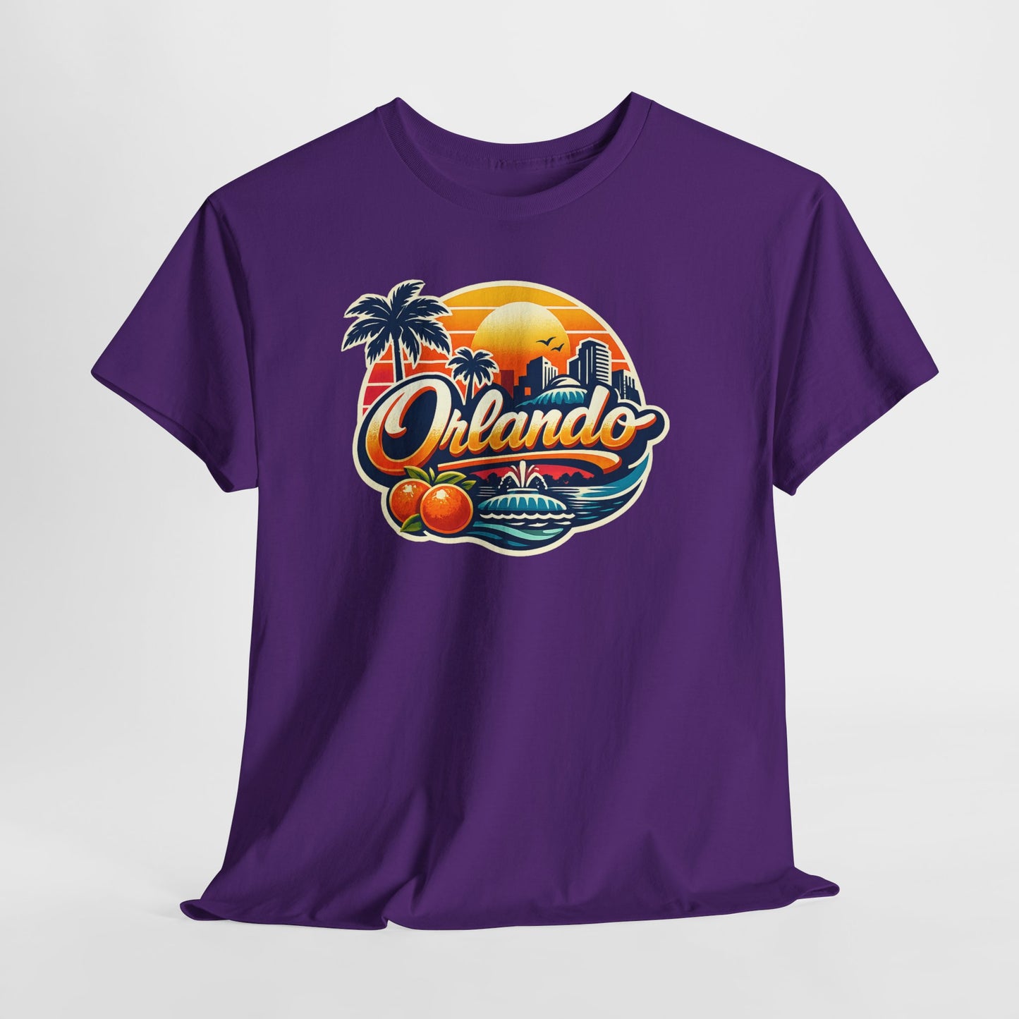 Orlando Retro Sunset T-Shirt — Vintage Florida Vacation Tee