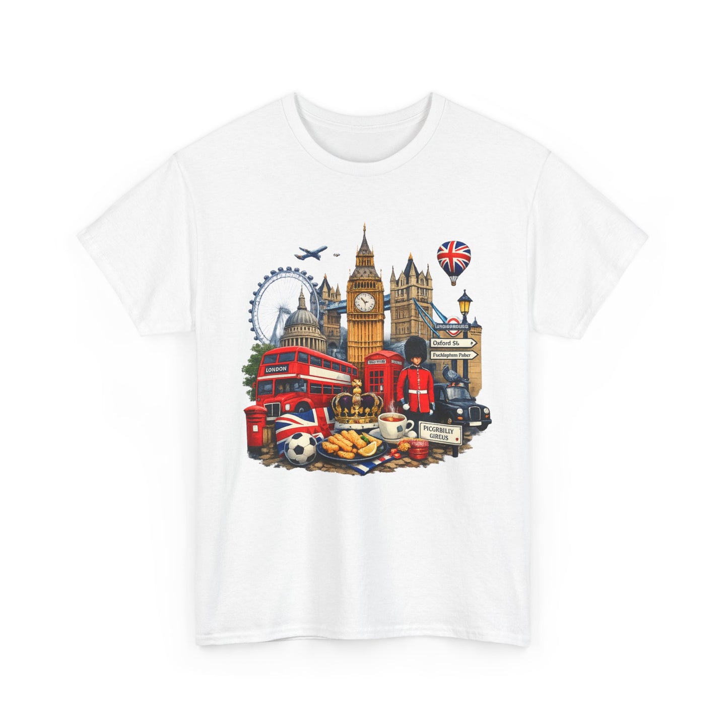London Landmarks T‑Shirt — British Icons Collage Tee