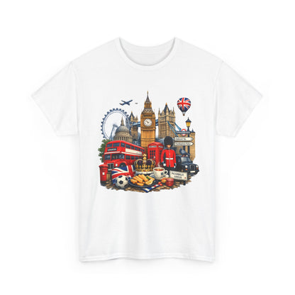 London Landmarks T‑Shirt — British Icons Collage Tee