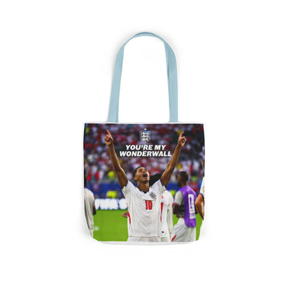 Jude Bellingham England Celebration Tote Bag – "You’re My Wonderwall" England Fan Canvas Tote