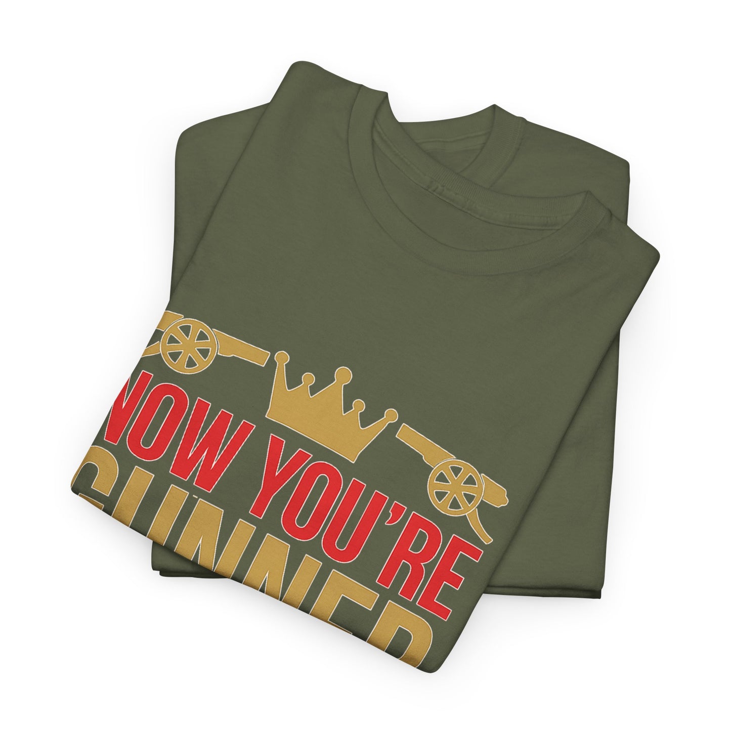 Now You're Gunner Believe Us T-Shirt — Arsenal Premier League Champions 2026 Fan Tee
