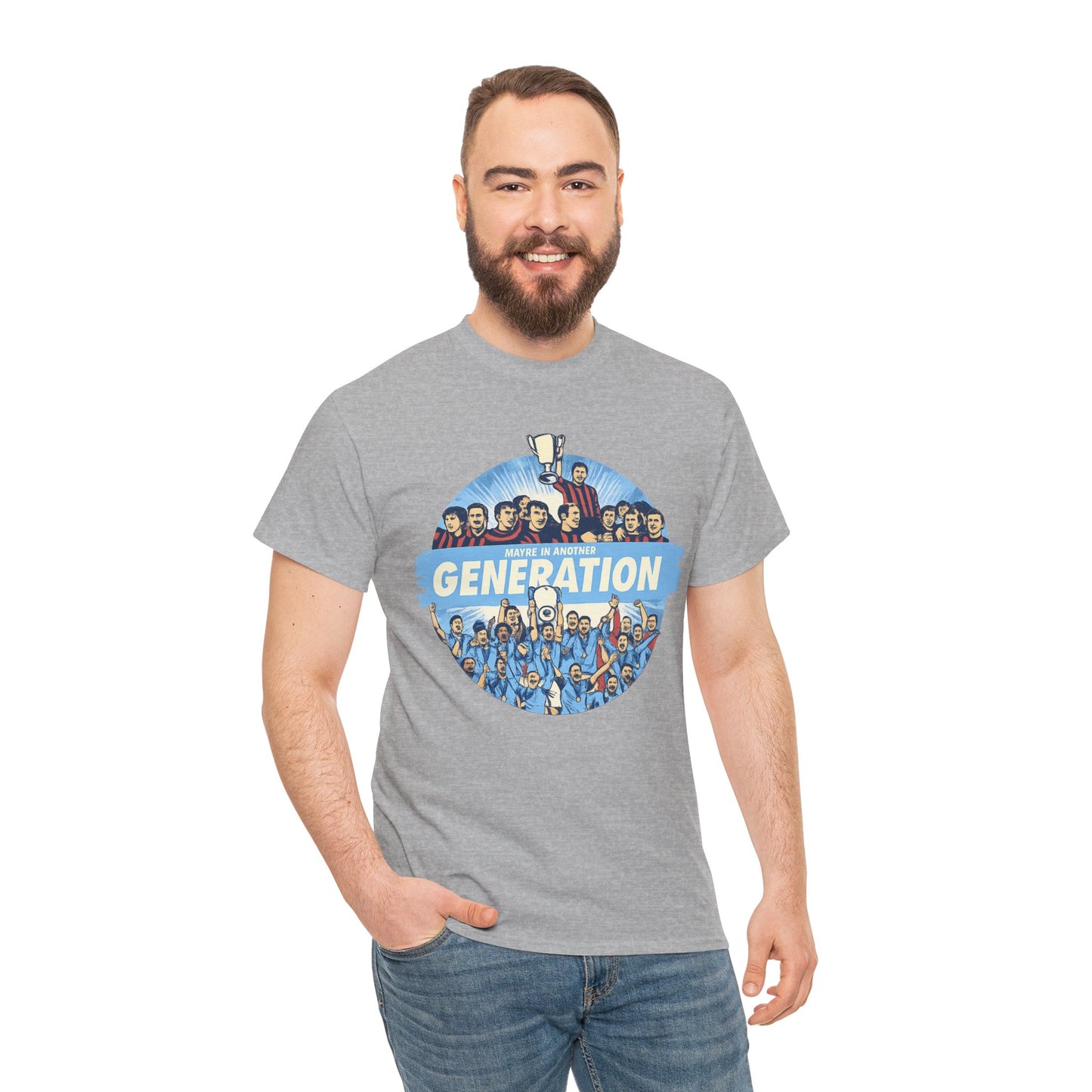 Manchester City Maybe in Another Generation Champions T‑Shirt — Retro Team Fan Tee