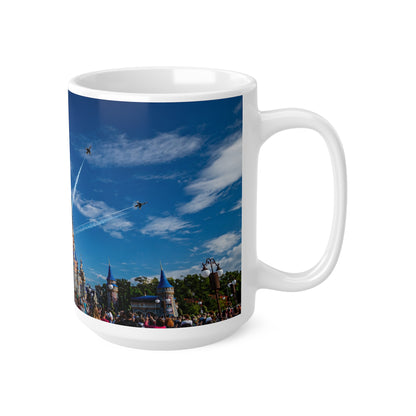Magic Kingdom Fly over Ceramic Mug — 11oz/15oz Souvenir Coffee Cup