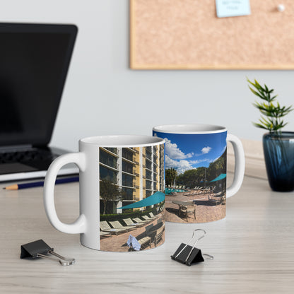 Rosen Inn Closest to Universal Poolside Photo Mug – Tropical Vacation Coffee Cup (11oz & 15oz)