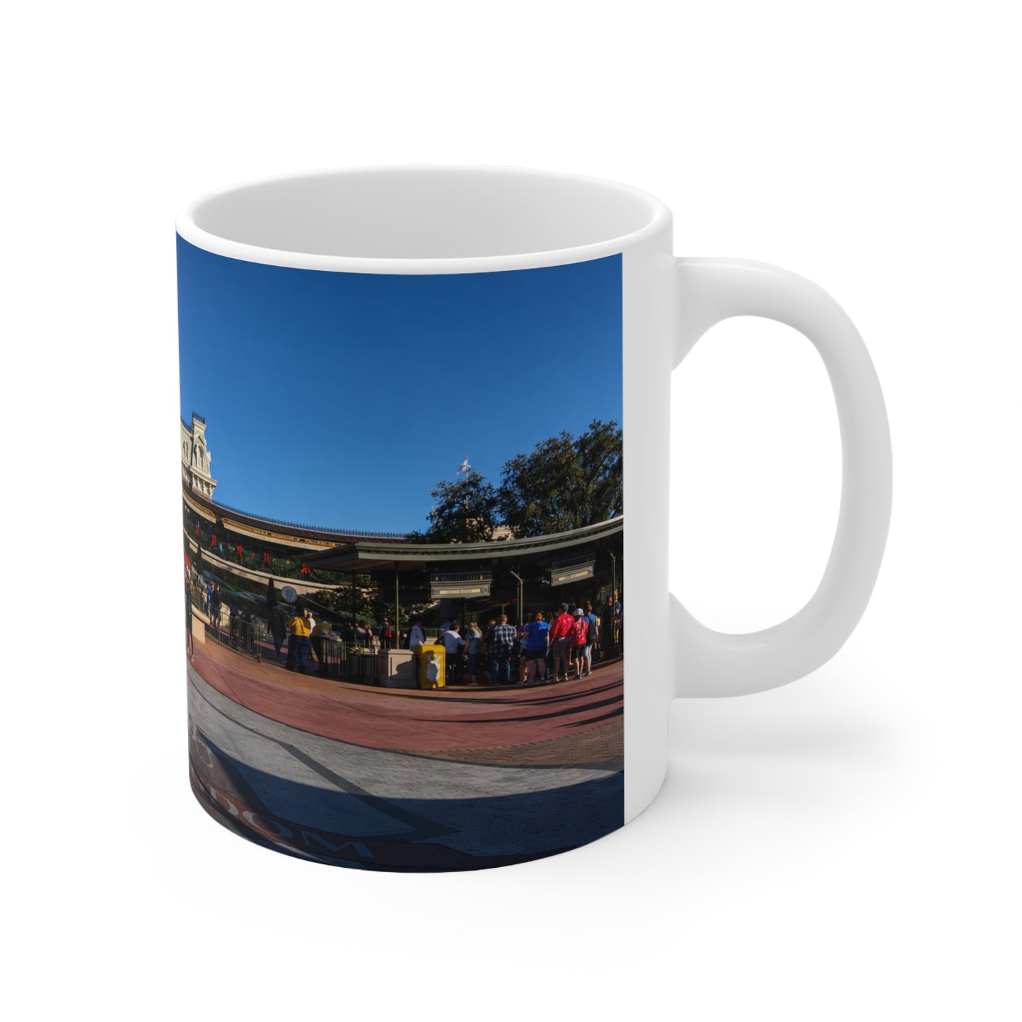 Magic Kingdom Theme Park Entrance Photo Mug — Scenic 11oz/15oz Ceramic Coffee Cup