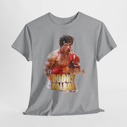 Boxing Rocky Balboa Graphic Tee – Retro Fighter Movie Shirt