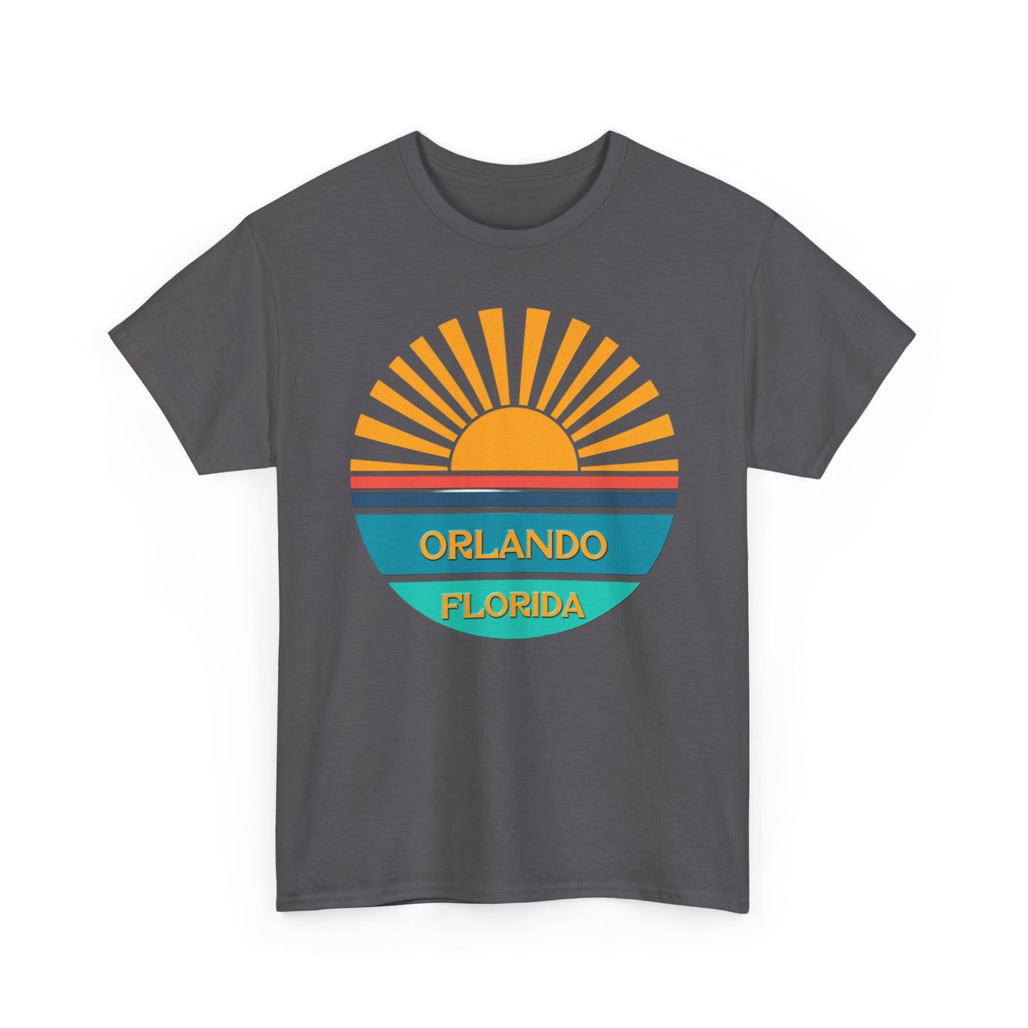 Orlando Florida Sunset T-Shirt – Retro Sunburst Vacation Tee