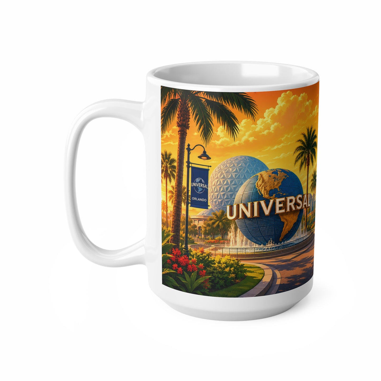 Orlando Florida Retro Sunset Mug — Vintage Theme Park Coffee Cup