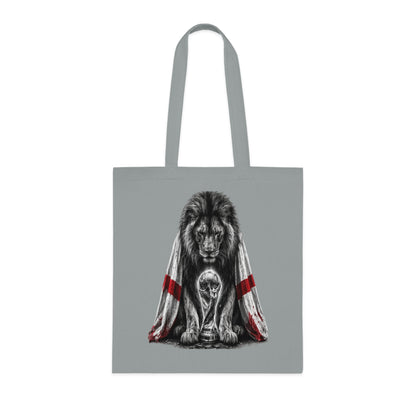 England Lion Tote Bag – Protective Lion Illustration Cotton Tote