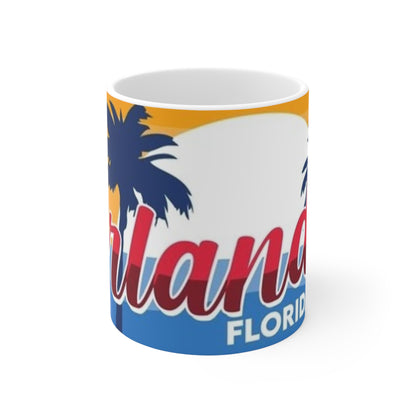 Orlando Florida Sunset Palm Ceramic Coffee Mug — 11oz & 15oz