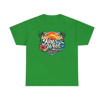 Key West Florida Keys T‑Shirt — Tropical Sunset Palm Beach Souvenir Tee
