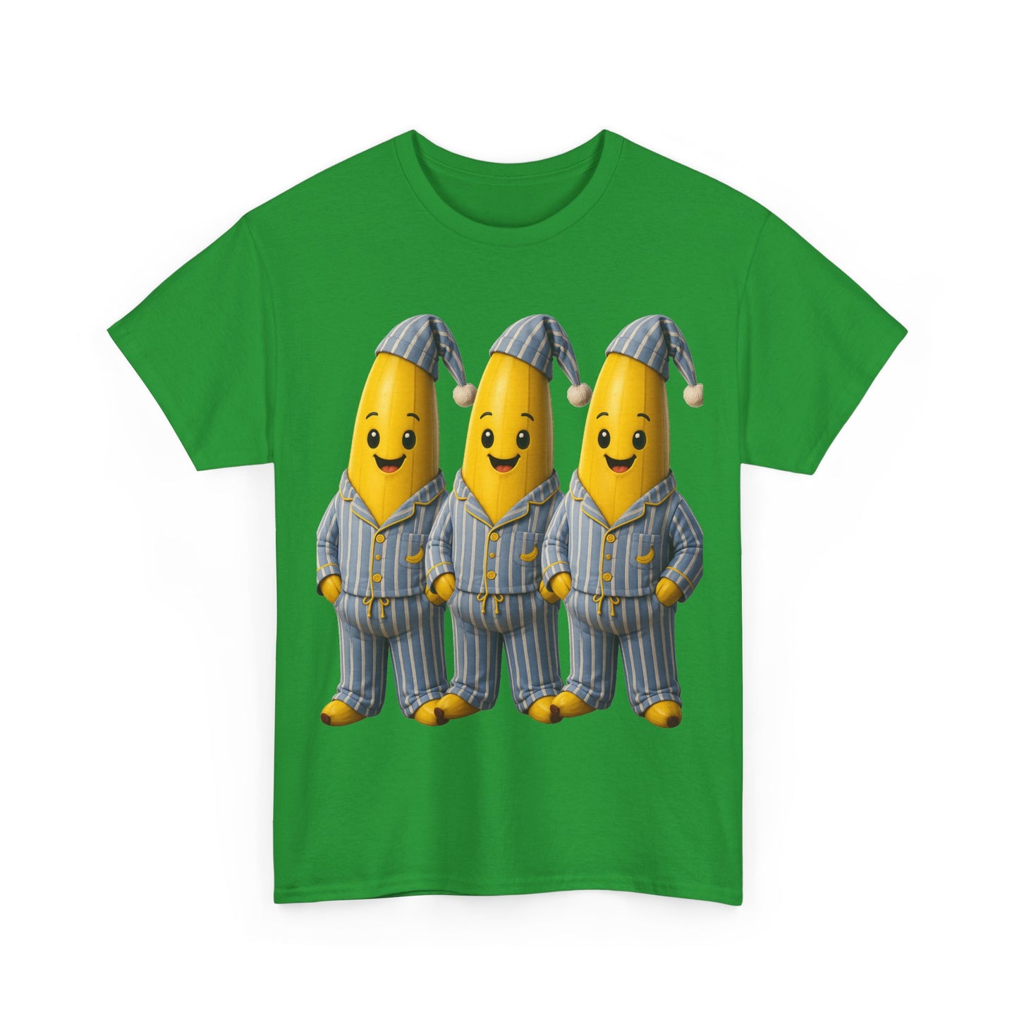 Bananas in Pyjamas – Three Smiling Bananas in Striped Pajamas Graphic T-Shirt