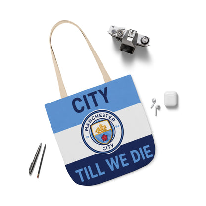 City Till We Die Unofficial Canvas Tote Bag — Manchester Football Fan Bag