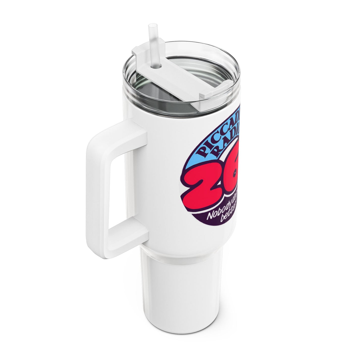 Piccadilly Radio 261 40oz Tumbler — 'Nobody Does It Better' Travel Cup