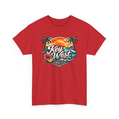 Key West Florida Keys T‑Shirt — Tropical Sunset Palm Beach Souvenir Tee