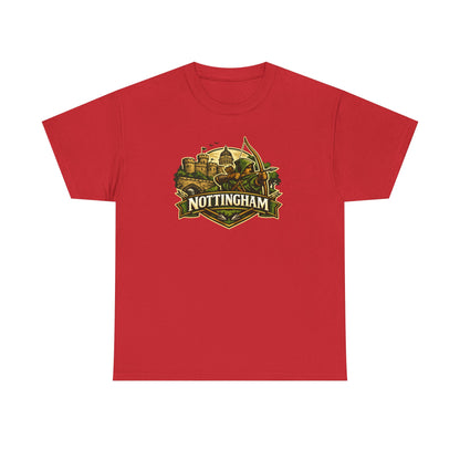 Nottingham Vintage Crest T-Shirt — Robin Hood Castle Travel Tee