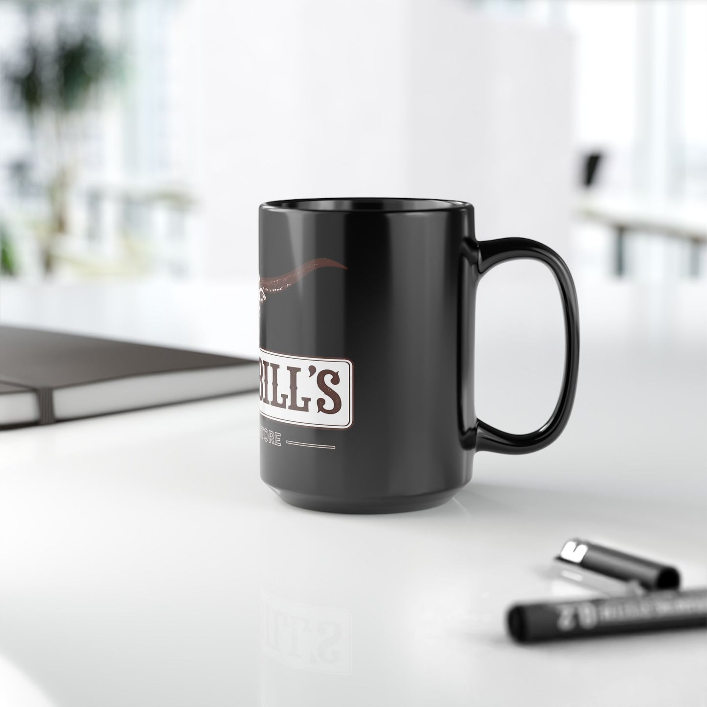 Wild Bill's Western Store Black Coffee Mug (11oz & 15oz)