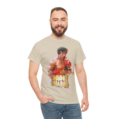 Boxing Rocky Balboa Graphic Tee – Retro Fighter Movie Shirt