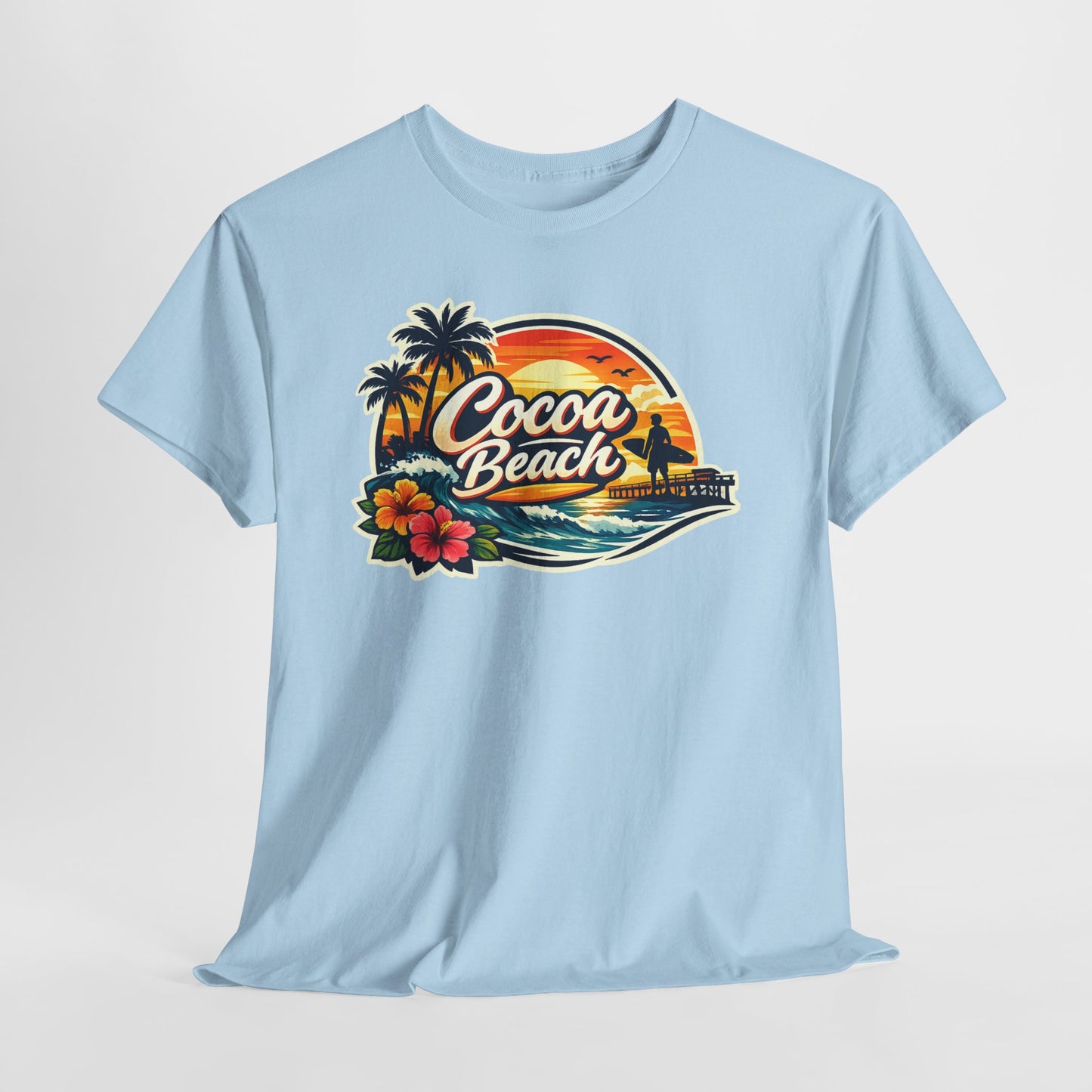 Cocoa Beach Vintage Sunset T-Shirt