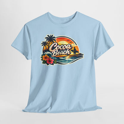 Cocoa Beach Vintage Sunset T-Shirt