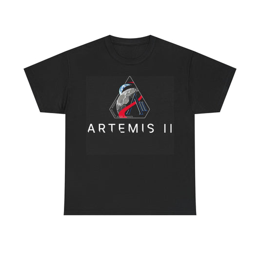 Artemis II Mission T-Shirt — Space Helmet Graphic Tee