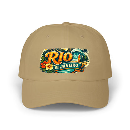 Rio de Janeiro Vintage Surf Dad Cap — Tropical Beach Hat