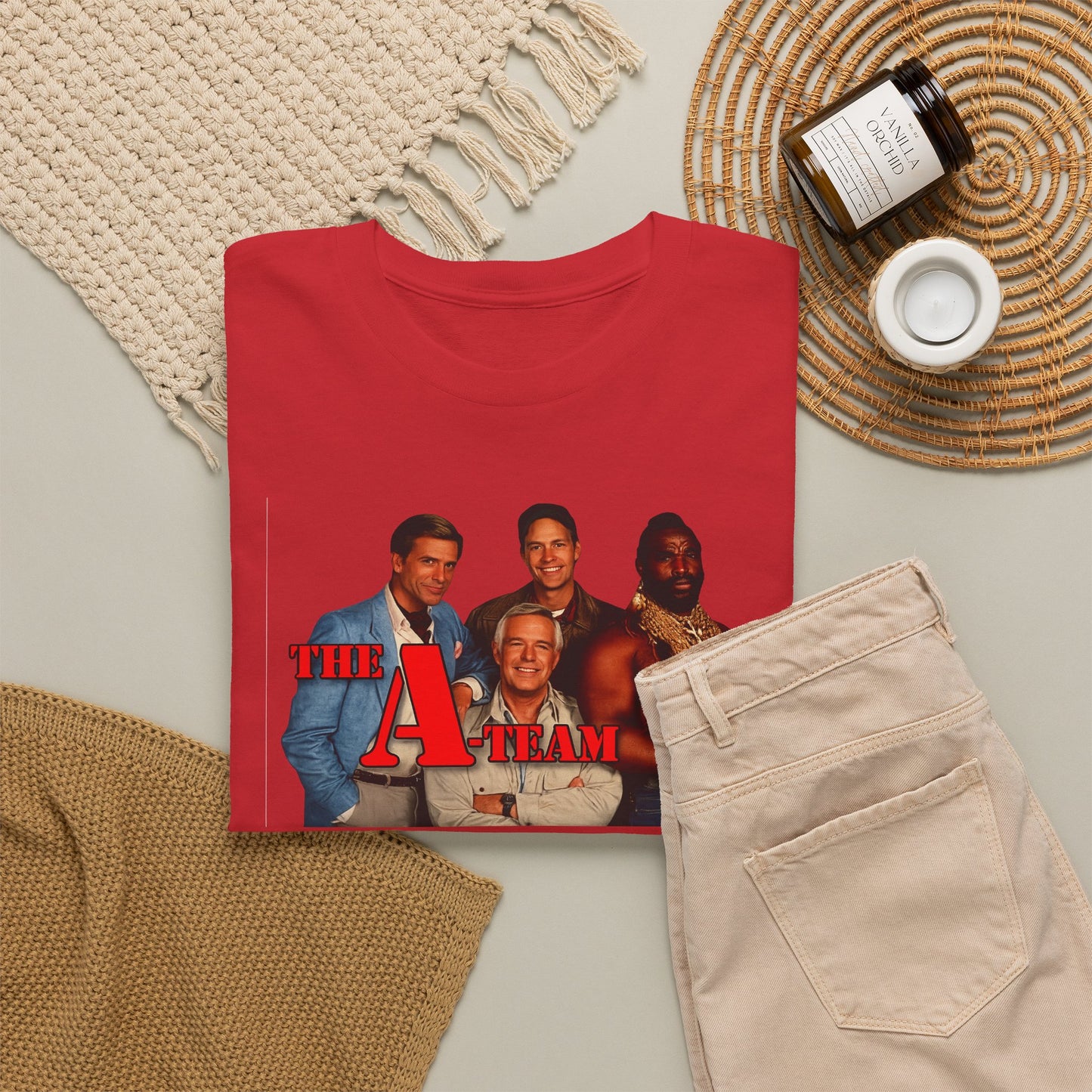A-Team Graphic Tee — Retro TV Series Logo & Character Poster T-Shirt