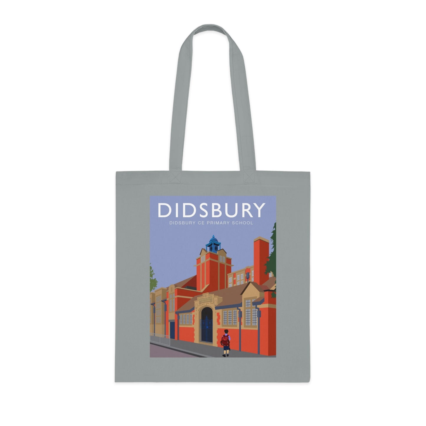 Elm Grove Didsbury C of E Primary School Vintage Travel Tote — Retro Illustrated Cotton Shopper Bag