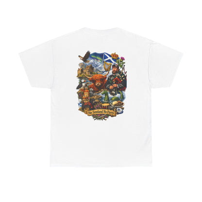 Scotland Collage T-Shirt — "No Scotland No Party" Scottish Heritage Tee
